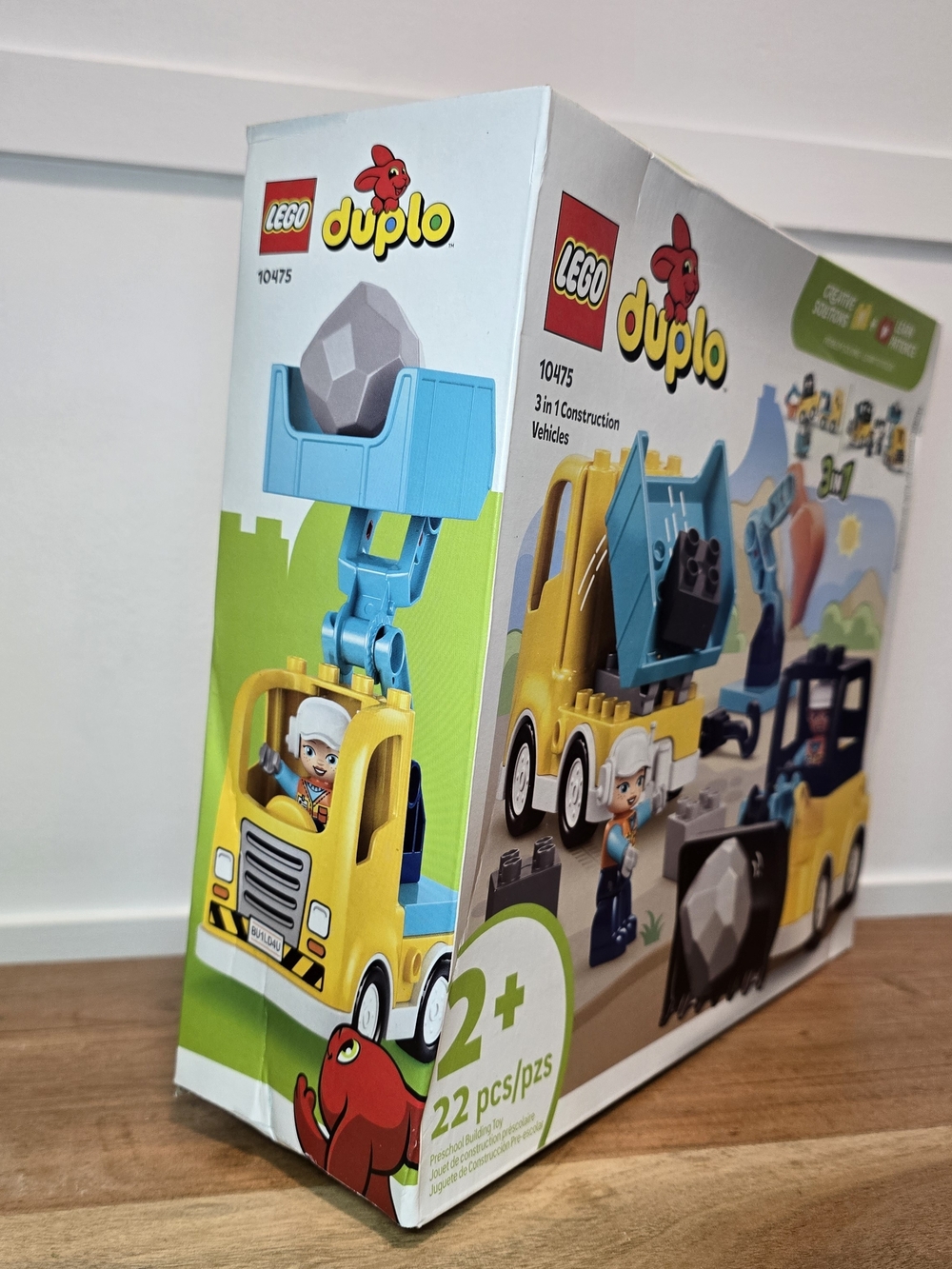 LEGO DUPLO 3-in-1 Construction Vehicles - Yellow & Blue 2+ Activity Toy Learning - Picture 5 of 8